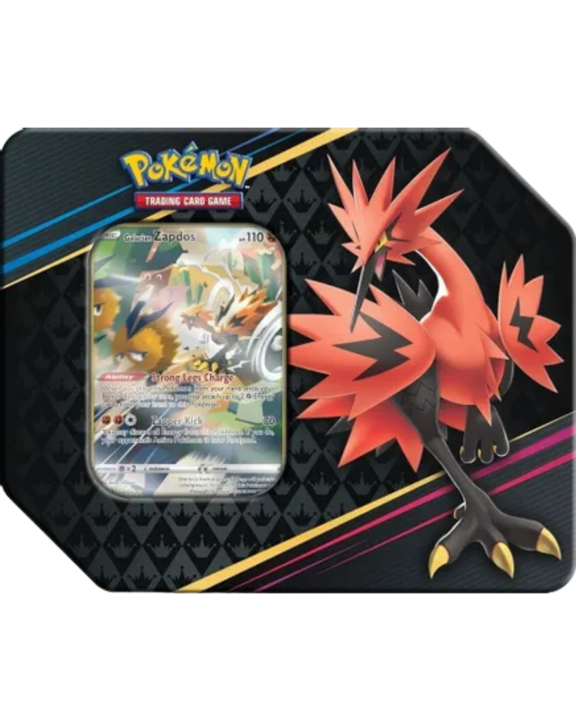 Crown Zenith Tin [Galarian Zapdos]