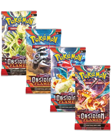 Obsidian Flames Booster Pack Art Bundle [Set of 4]