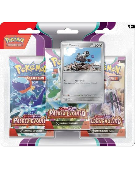 Paldea Evolved 3 Pack Blister [Varoom]