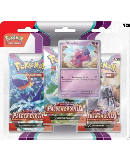 Paldea Evolved 3 Pack Blister [Tinkatink]