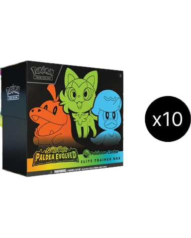 Paldea Evolved Pokemon Center Elite Trainer Box (Exclusive) Case