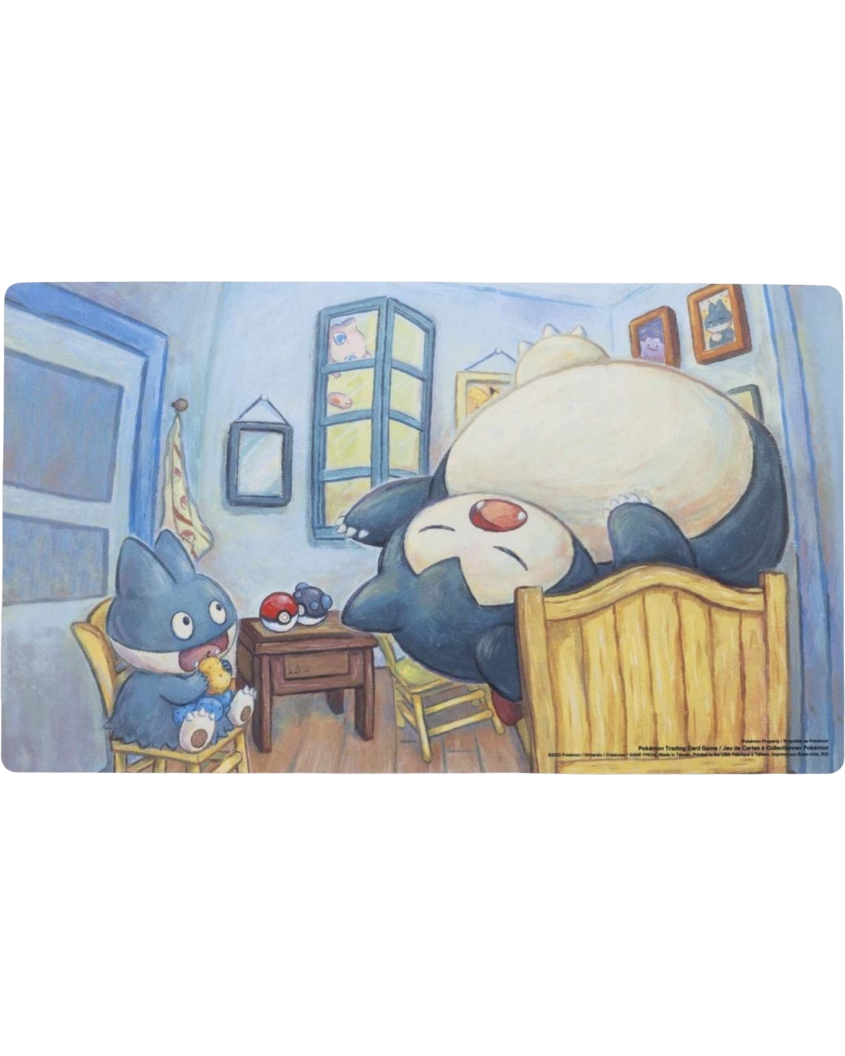 Playmat - Munchlax & Snorlax Inspired by The Bedroom Playmat (Pokemon Center × Van Gogh Museum)