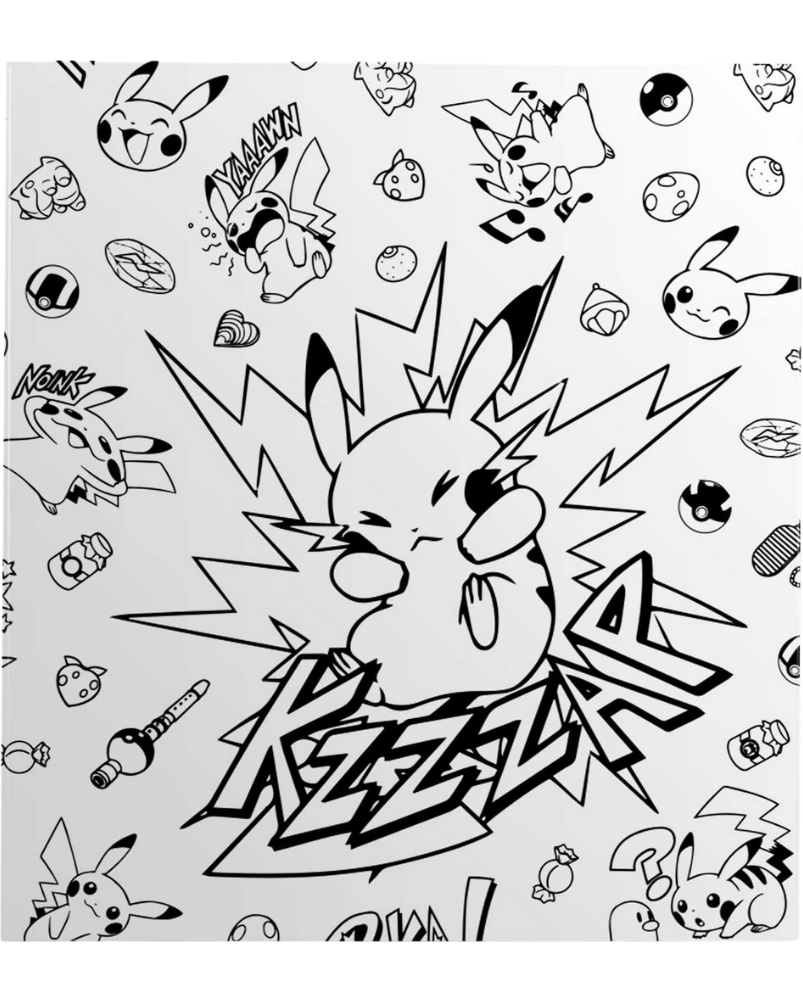 D-Ring Binder - Pikachu (Comic-Style)
