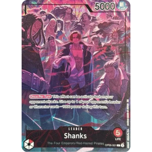 Shanks (English Version 2nd Anniversary Set) (OP09-001) - One Piece Promotion Cards Foil