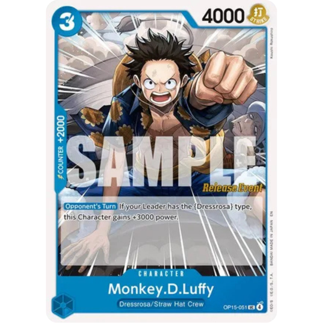 Monkey.D.Luffy (OP15-051) (OP15-051) - Adventure on Kami's Island Release Event Cards