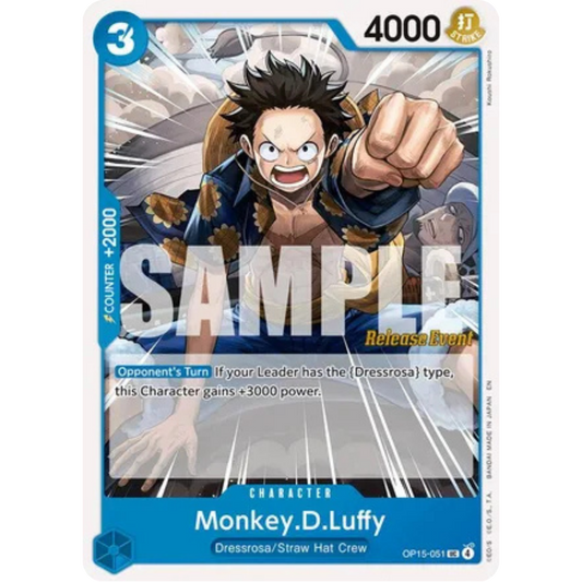 Monkey.D.Luffy (OP15-051) (OP15-051) - Adventure on Kami's Island Release Event Cards