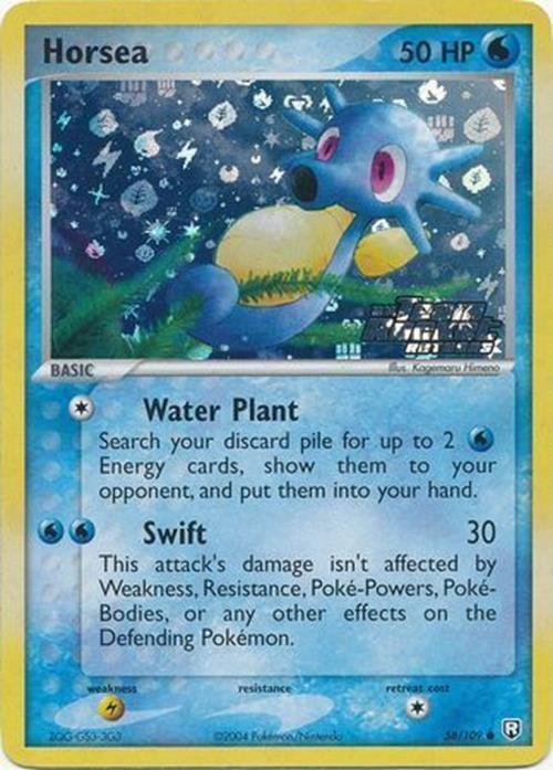 Horsea 058  - Reverse Holofoil Team Rocket Returns - Common