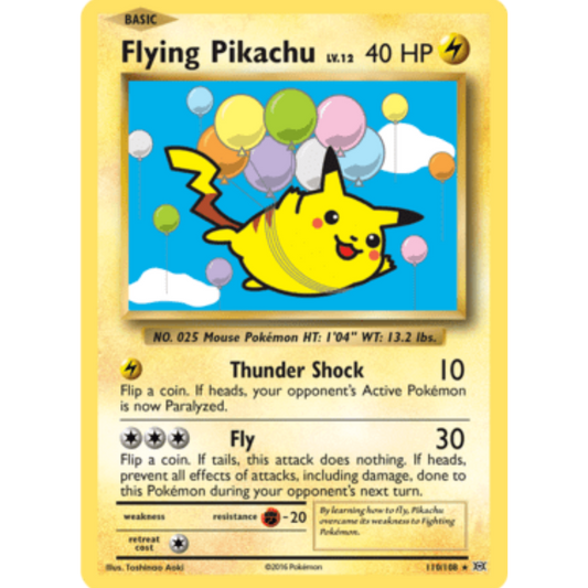 Flying Pikachu 110/108  XY  Evolutions - Secret Rare