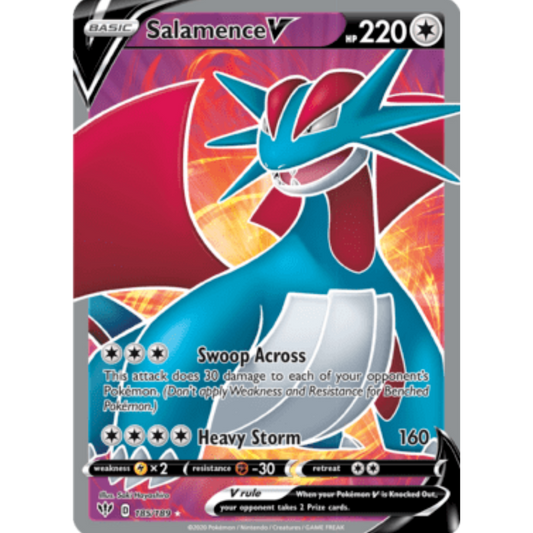 Salamence V (185/189) [Sword & Shield: Darkness Ablaze]