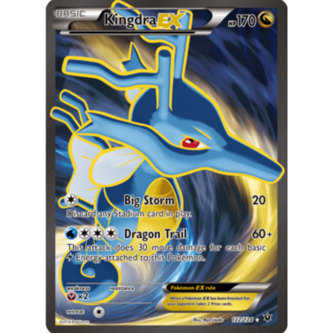 Kingdra EX (Full Art) 122/124  - Holofoil XY  Fates Collide - Ultra Rare