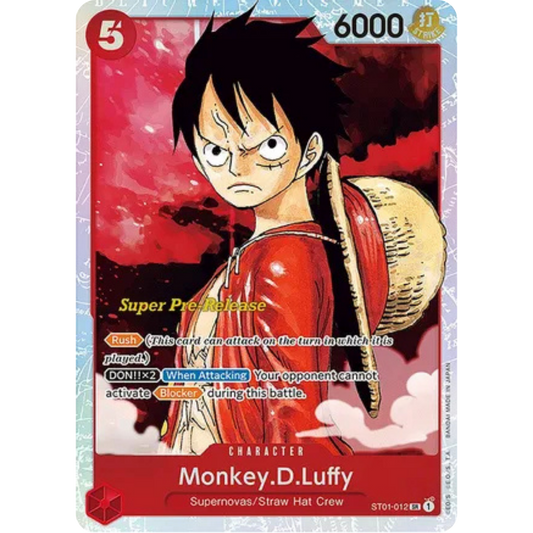 Monkey.D.Luffy (012) (ST01-012) - Super Pre-Release Starter Deck 1: Straw Hat Crew Foil
