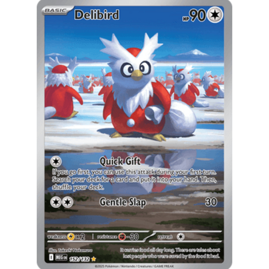 Delibird 152/132  - Holofoil ME01 Mega Evolution - Shiny Rare