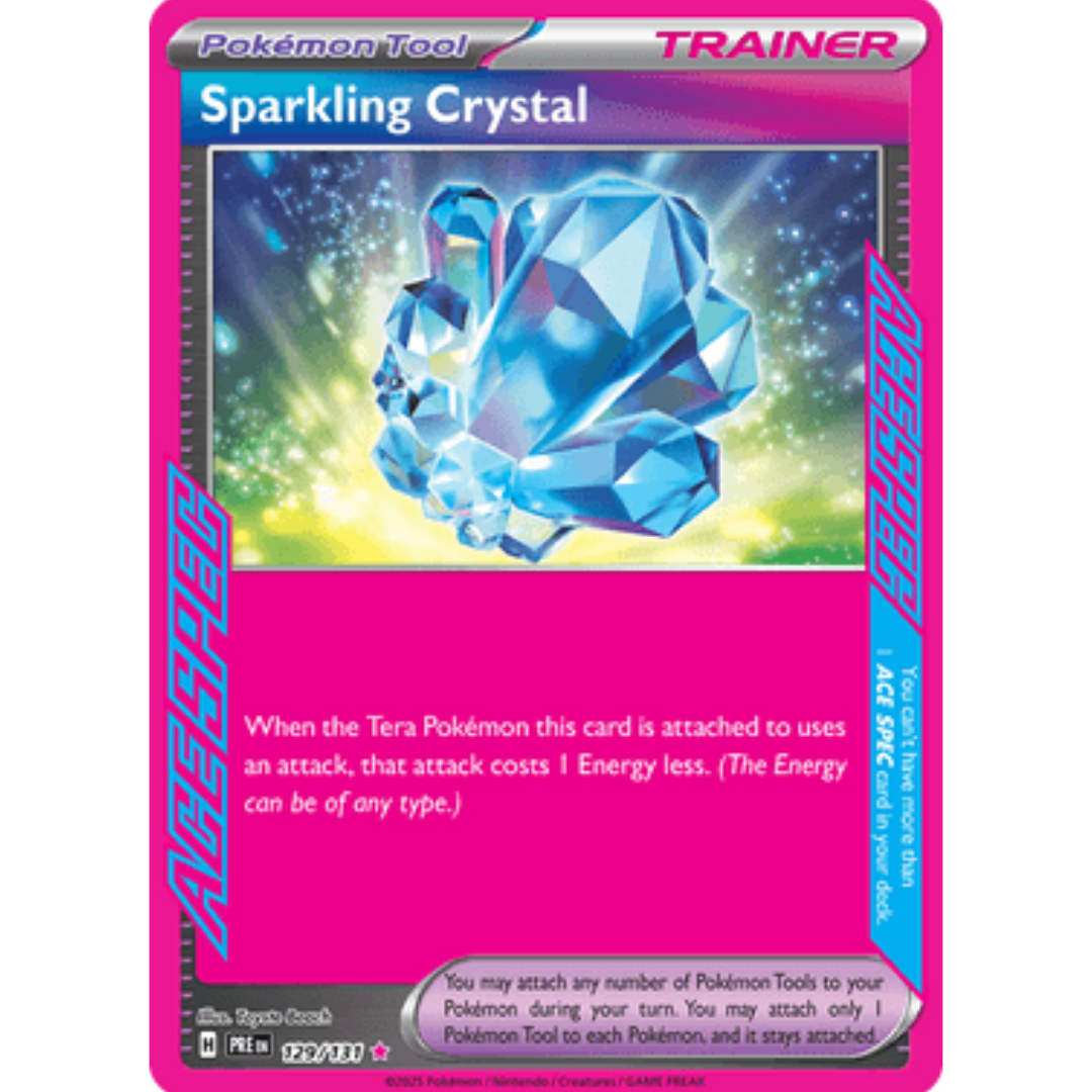 Sparkling Crystal 129/131  - Holofoil SV Prismatic Evolutions - ACE SPEC Rare