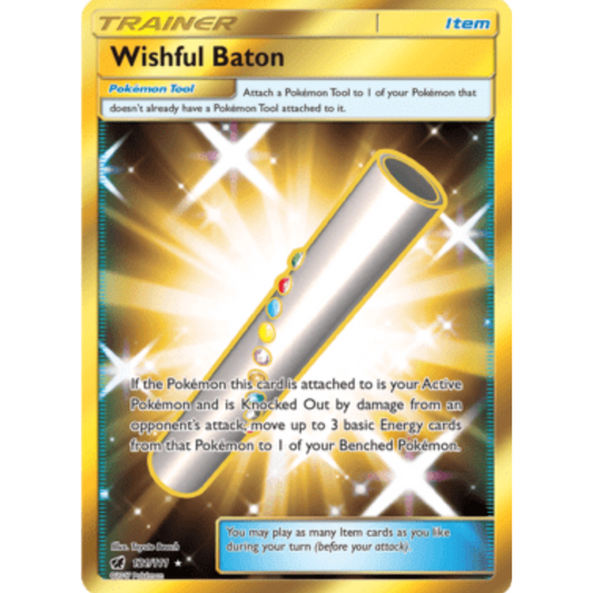 Wishful Baton (Secret) 121  - Holofoil SM  Crimson Invasion - Secret Rare
