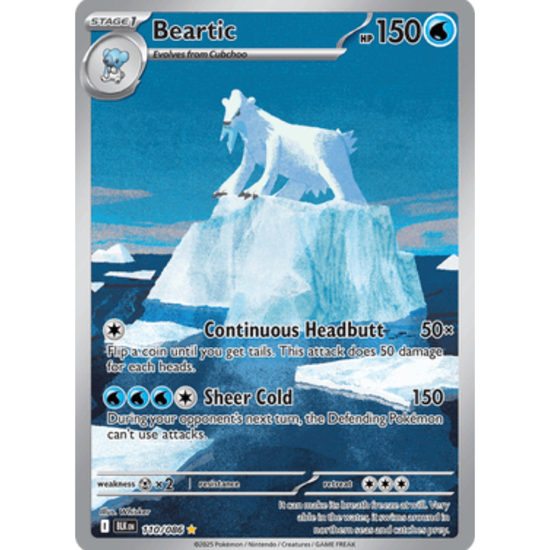 Beartic 110/086  - Holofoil SV Black Bolt - Illustration Rare