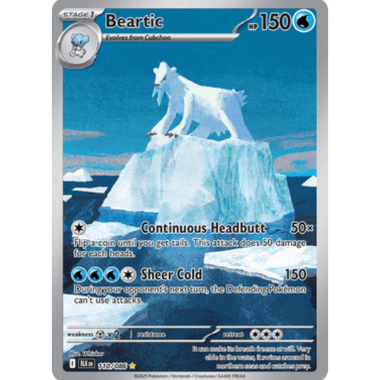 Beartic 110/086  - Holofoil SV Black Bolt - Illustration Rare