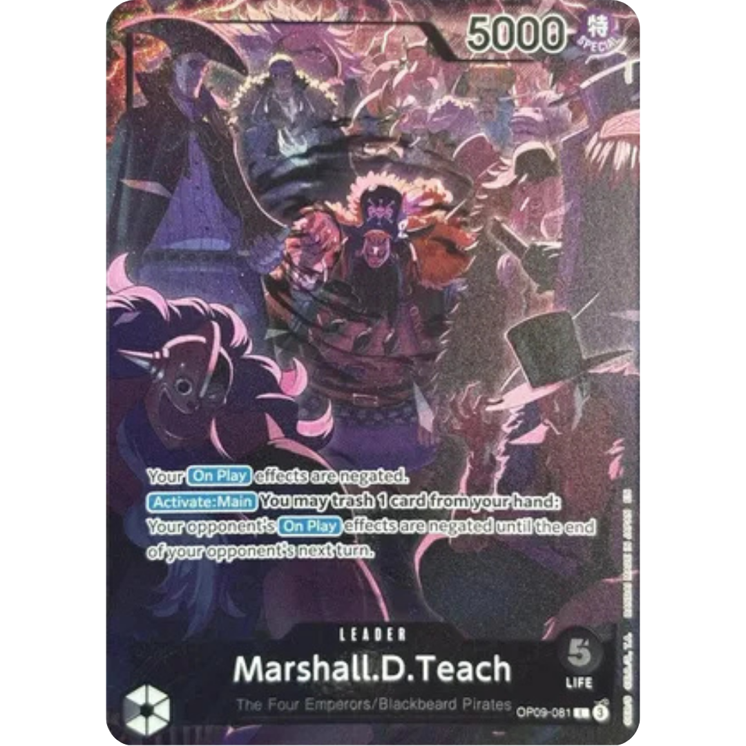 Marshall.D.Teach (English Version 2nd Anniversary Set) (OP09-081) - One Piece Promotion Cards Foil