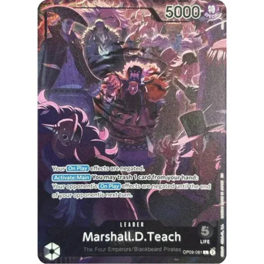Marshall.D.Teach (English Version 2nd Anniversary Set) (OP09-081) - One Piece Promotion Cards Foil