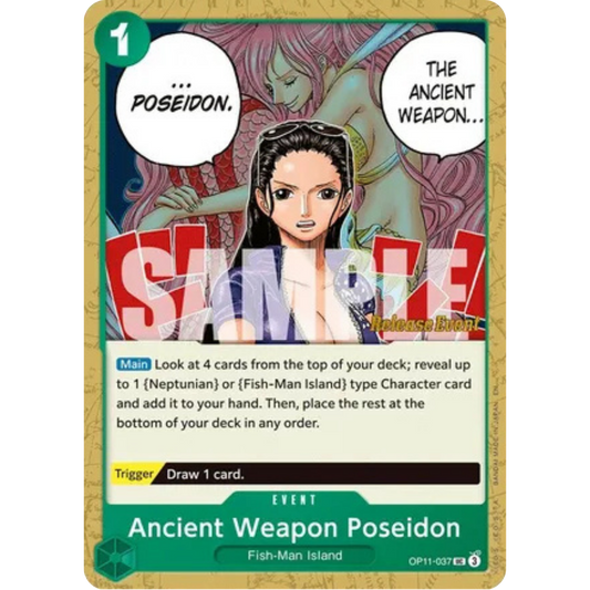 Ancient Weapon Poseidon (OP11-037) - A Fist of Divine Speed Release Event Cards