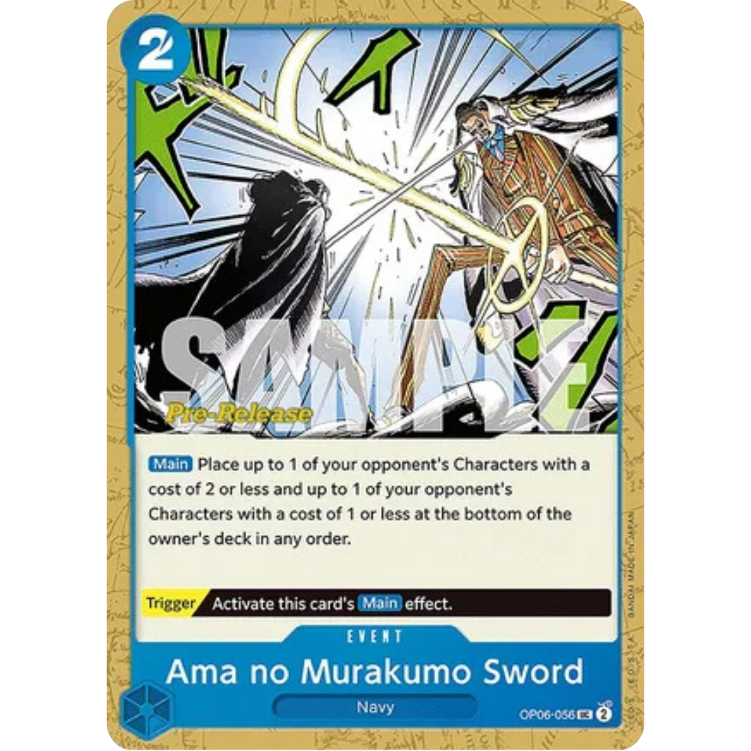 Ama no Murakumo Sword (OP06-056) - Wings of the Captain Pre-Release Cards