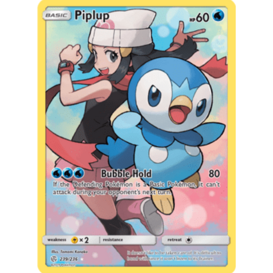 Piplup (Secret) 239/236  - Holofoil SM  Cosmic Eclipse - Secret Rare