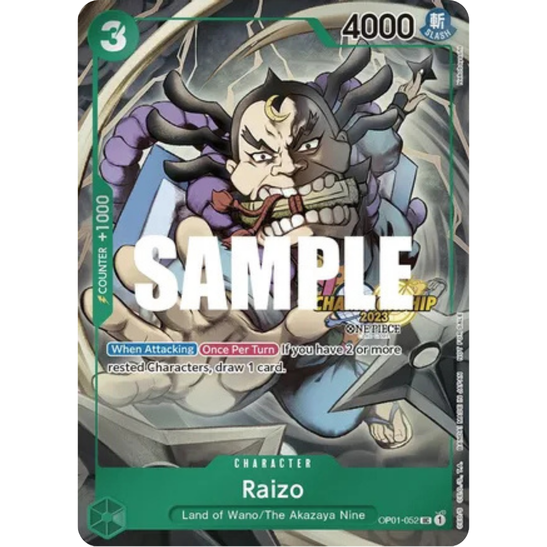 Raizo (CS 2023 Event Pack) (OP01-052) - One Piece Promotion Cards Foil
