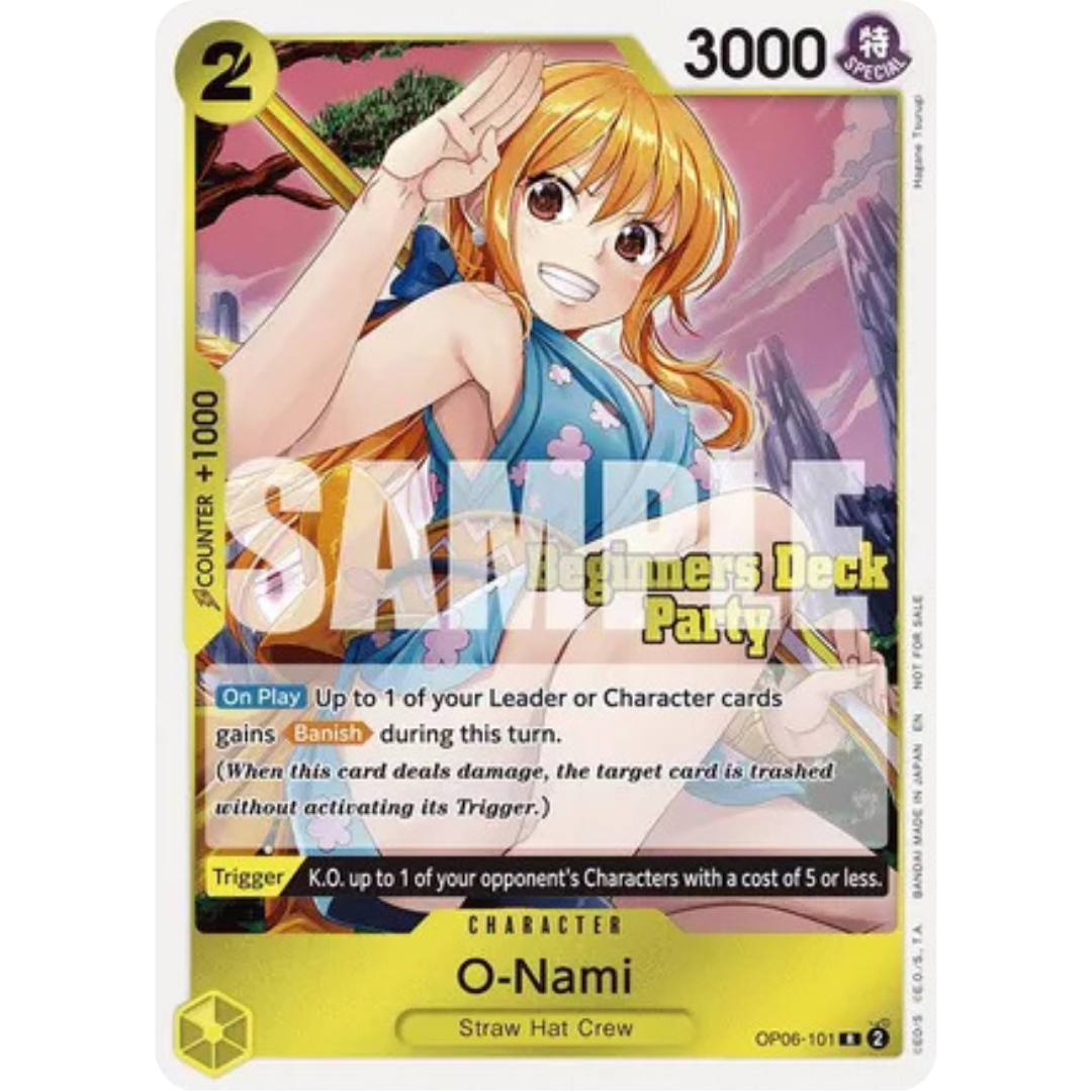 O-Nami (Beginners Deck Party [ST-23] - [ST-28] Participation Pack) (OP06-101) - One Piece Promotion Cards