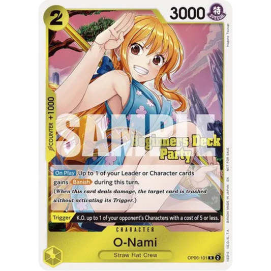 O-Nami (Beginners Deck Party [ST-23] - [ST-28] Participation Pack) (OP06-101) - One Piece Promotion Cards