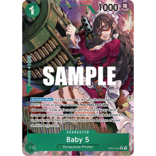 Baby 5 (034) (Alternate Art) (OP05-034) - Awakening of the New Era Foil