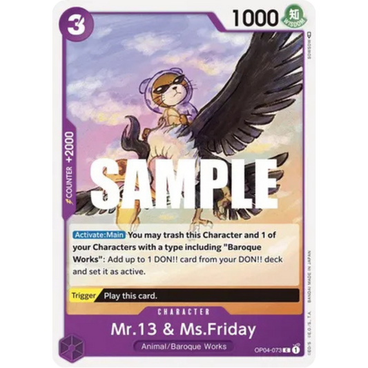 Mr.13 & Ms.Friday (OP04-073) - Kingdoms of Intrigue