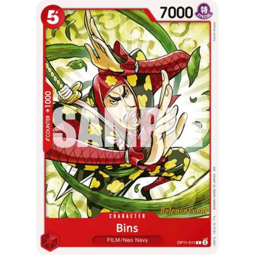 Bins (OP11-011) - A Fist of Divine Speed Release Event Cards