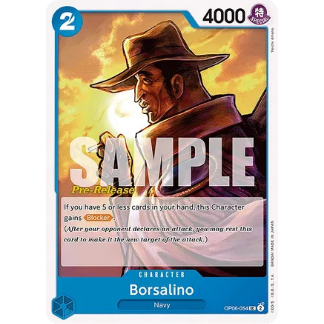 Borsalino (OP06-054) - Wings of the Captain Pre-Release Cards