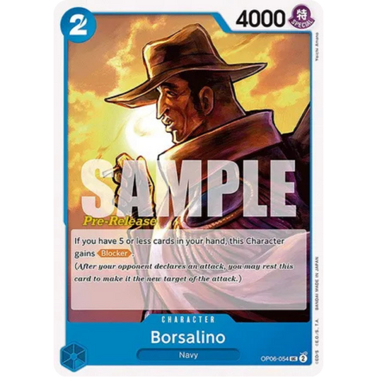 Borsalino (OP06-054) - Wings of the Captain Pre-Release Cards