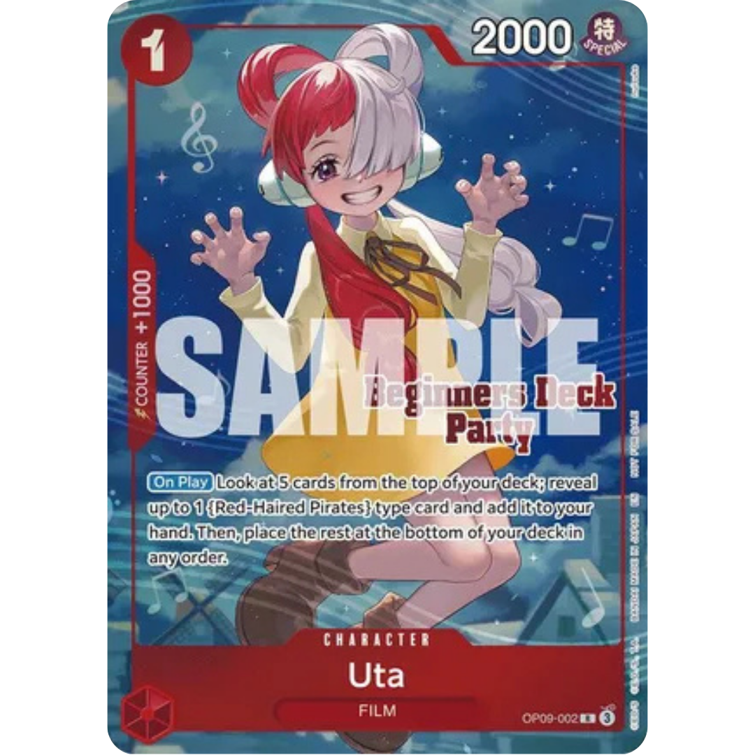Uta (Beginners Deck Party [ST-23] - [ST-28] Winner Pack) (OP09-002) - One Piece Promotion Cards Foil