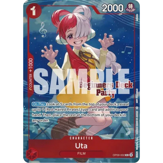 Uta (Beginners Deck Party [ST-23] - [ST-28] Winner Pack) (OP09-002) - One Piece Promotion Cards Foil