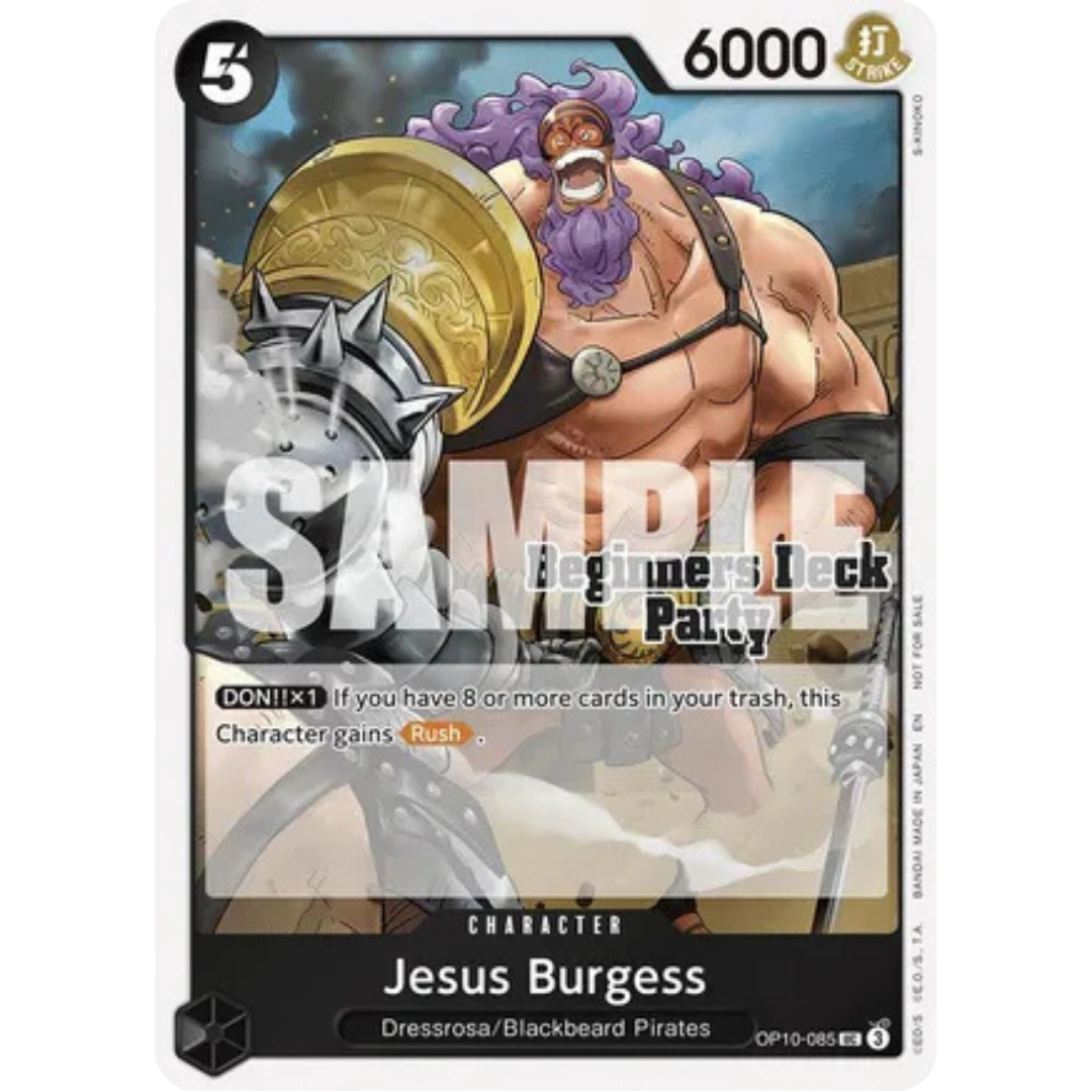 Jesus Burgess (Beginners Deck Party [ST-23] - [ST-28] Participation Pack) (OP10-085) - One Piece Promotion Cards