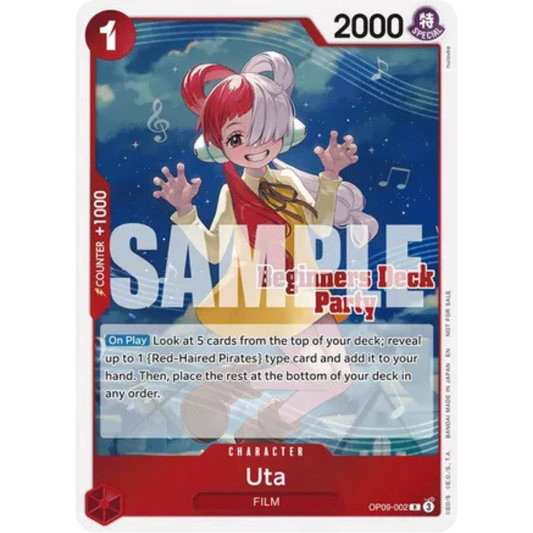 Uta (Beginners Deck Party [ST-23] - [ST-28] Participation Pack) (OP09-002) - One Piece Promotion Cards