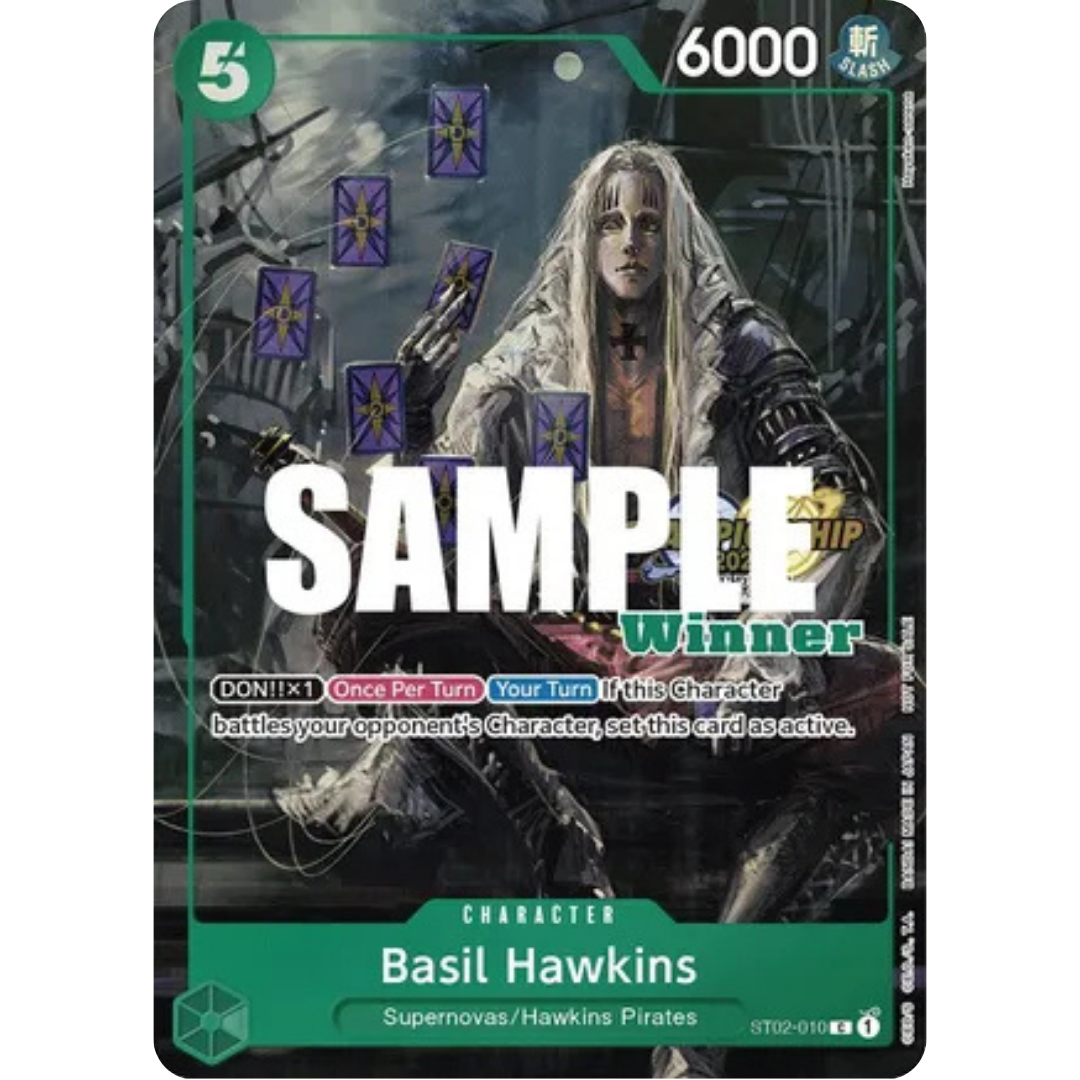 Basil Hawkins (CS 2023 Top Players Pack) [Winner] (ST02-010) - One Piece Promotion Cards Foil