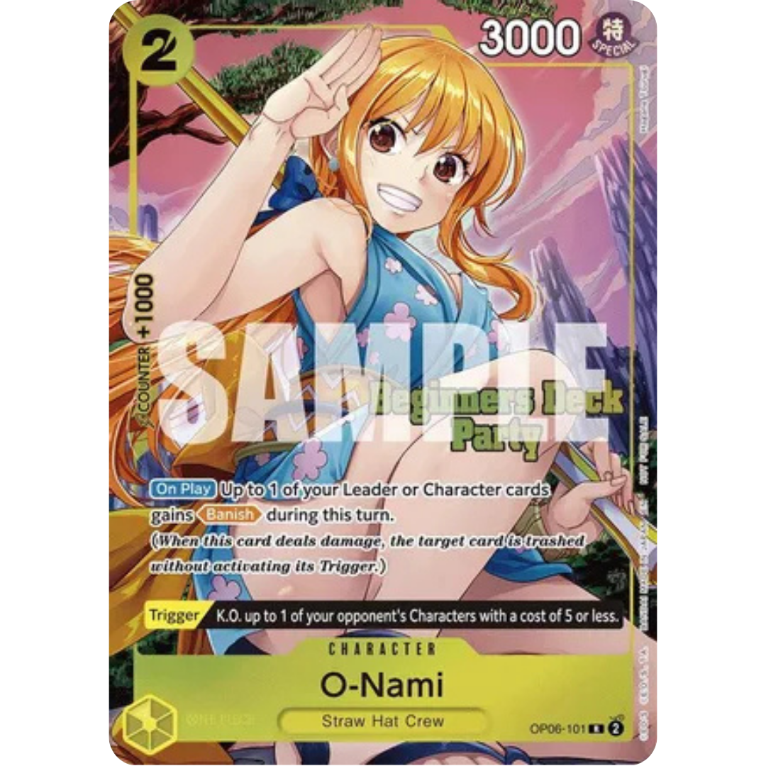O-Nami (Beginners Deck Party [ST-23] - [ST-28] Winner Pack) (OP06-101) - One Piece Promotion Cards Foil