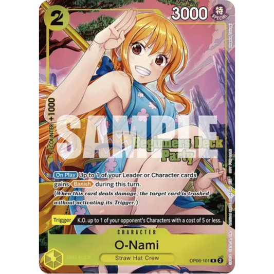 O-Nami (Beginners Deck Party [ST-23] - [ST-28] Winner Pack) (OP06-101) - One Piece Promotion Cards Foil