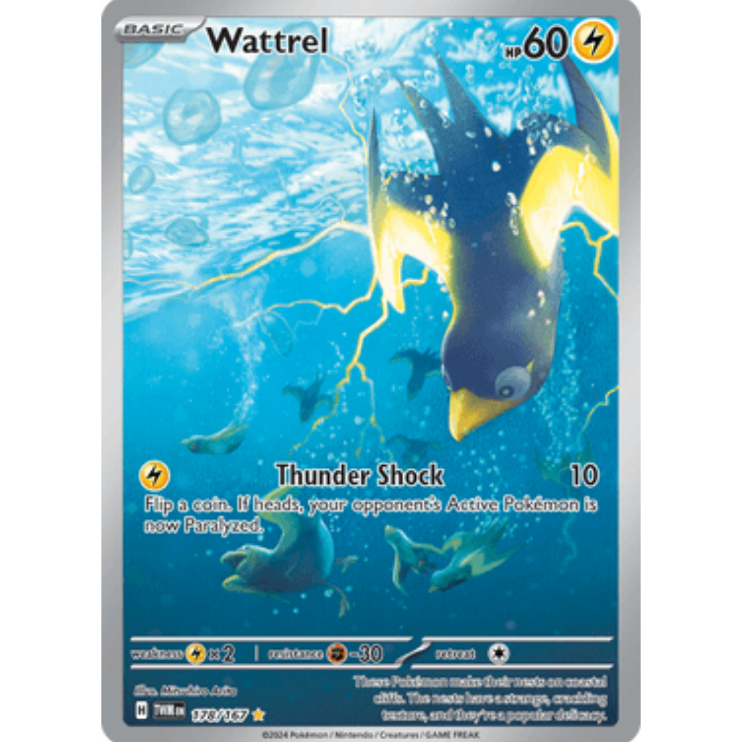 Wattrel 178/167  - Holofoil SV06 Twilight Masquerade - Illustration Rare