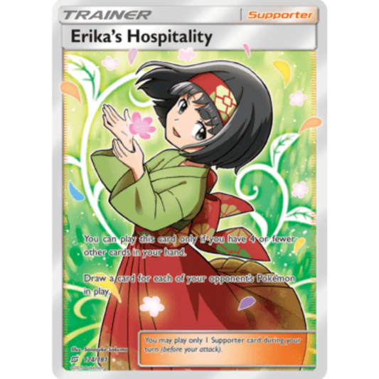 Erika's Hospitality (Full Art) 174  - Holofoil SM  Team Up - Ultra Rare