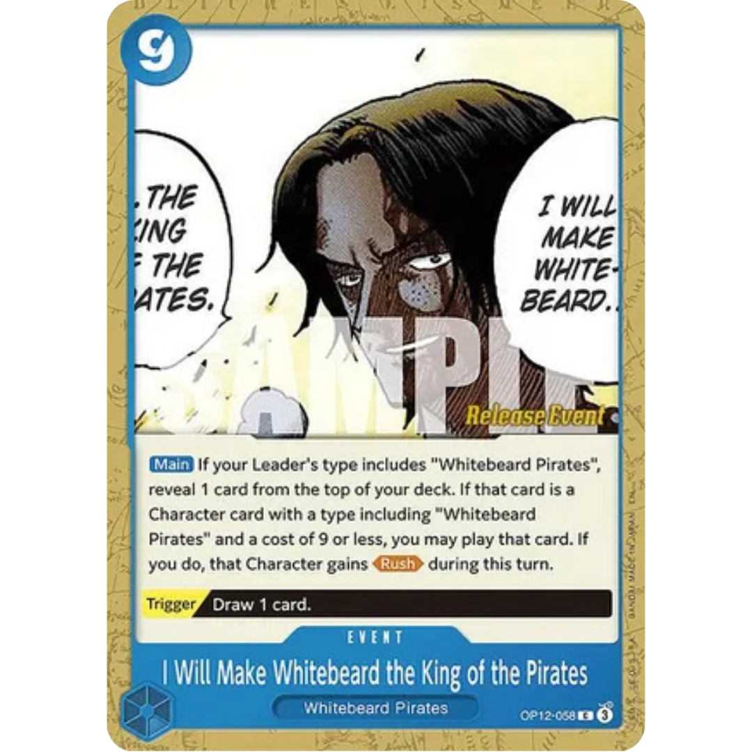 I Will Make Whitebeard the King of the Pirates (OP12-058) - Legacy of the Master Release Event Cards