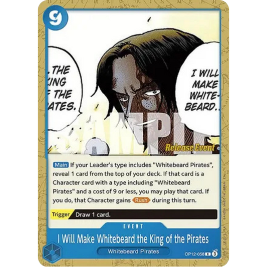 I Will Make Whitebeard the King of the Pirates (OP12-058) - Legacy of the Master Release Event Cards