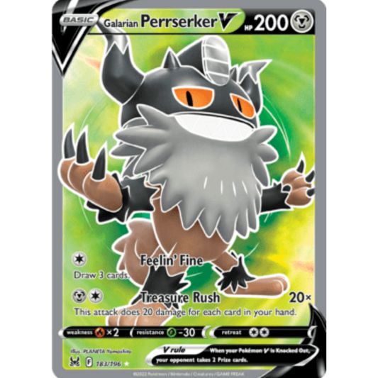 Galarian Perrserker V (183/196) [Sword & Shield: Lost Origin]