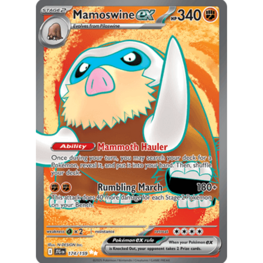 Mamoswine ex 174/159  - Holofoil SV09 Journey Together - Ultra Rare