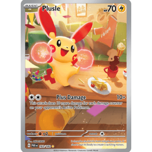 Plusle 193/182  - Holofoil SV04 Paradox Rift - Illustration Rare