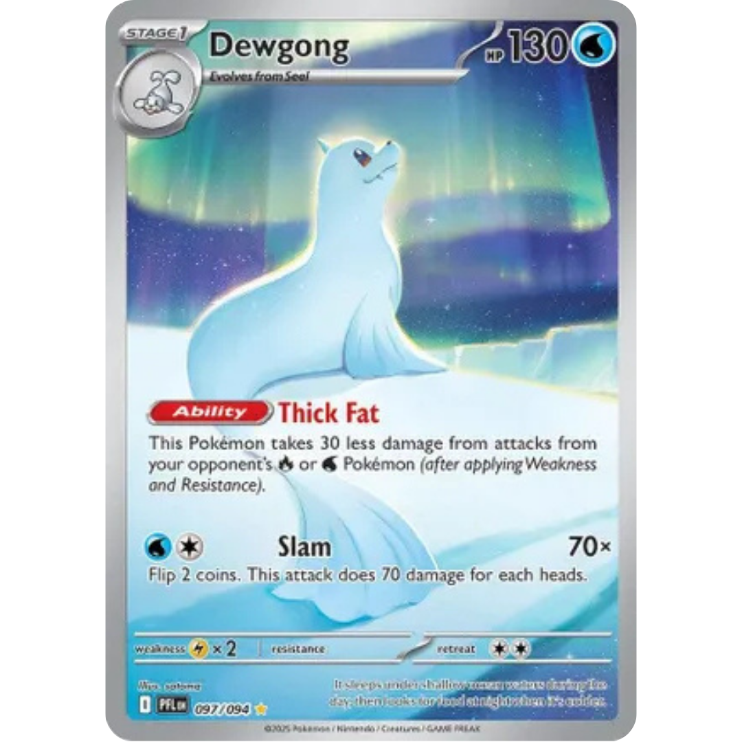 Dewgong 097/094  - Holofoil ME02 Phantasmal Flames - Illustration Rare