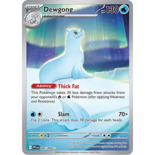 Dewgong 097/094  - Holofoil ME02 Phantasmal Flames - Illustration Rare