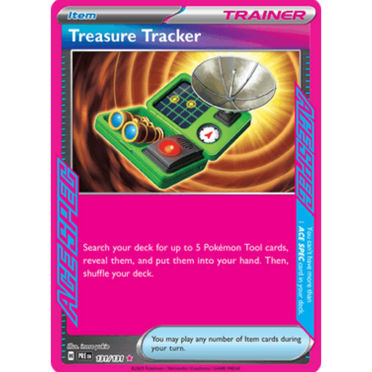 Treasure Tracker 131/131  - Holofoil SV Prismatic Evolutions - ACE SPEC Rare